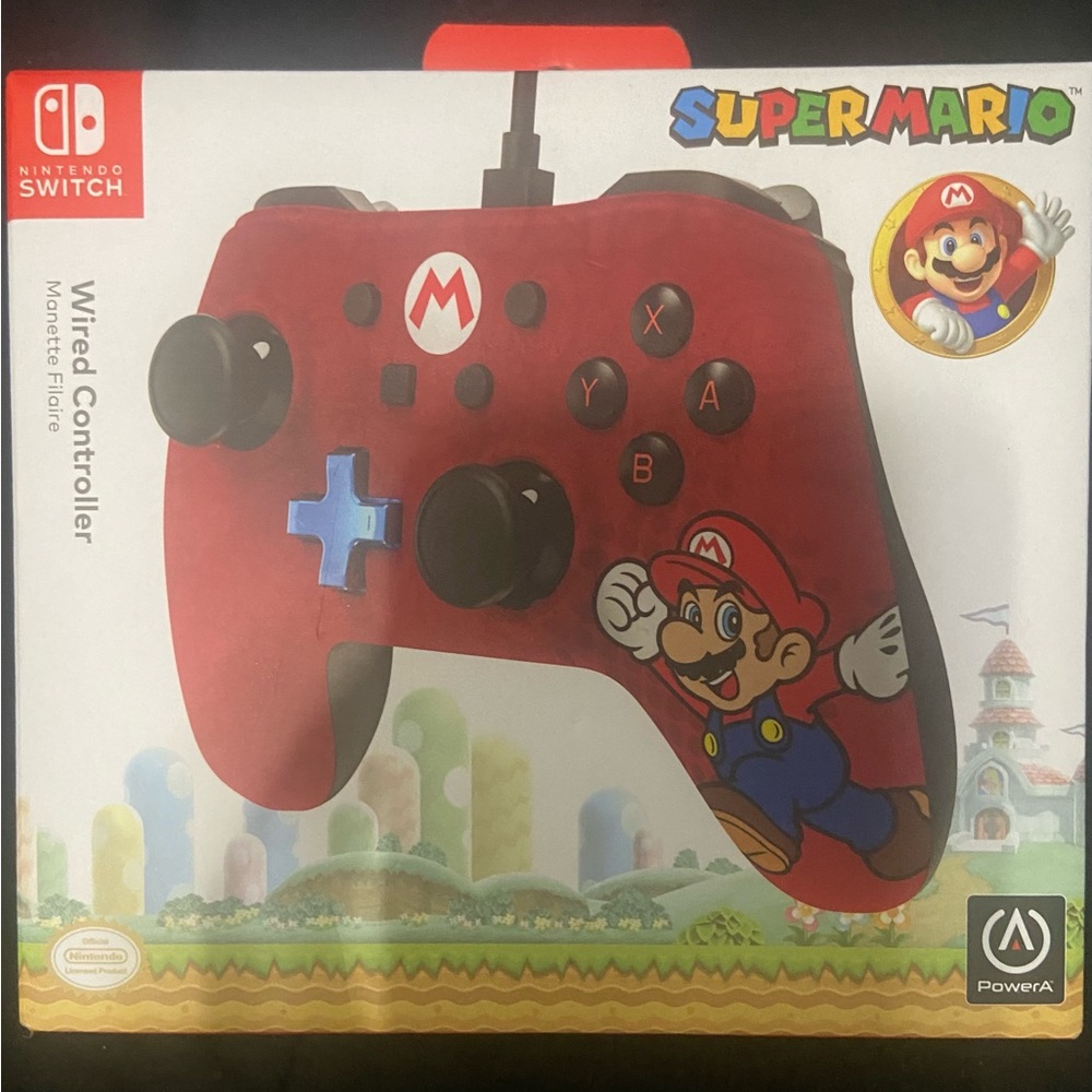 Super Mario Wired Controller for Nintendo Switch - Red